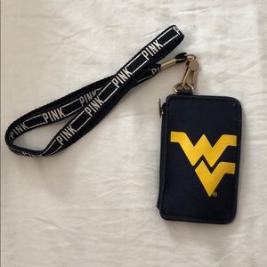 🌸HP🌸 WVU Pink Lanyard/ID Holder